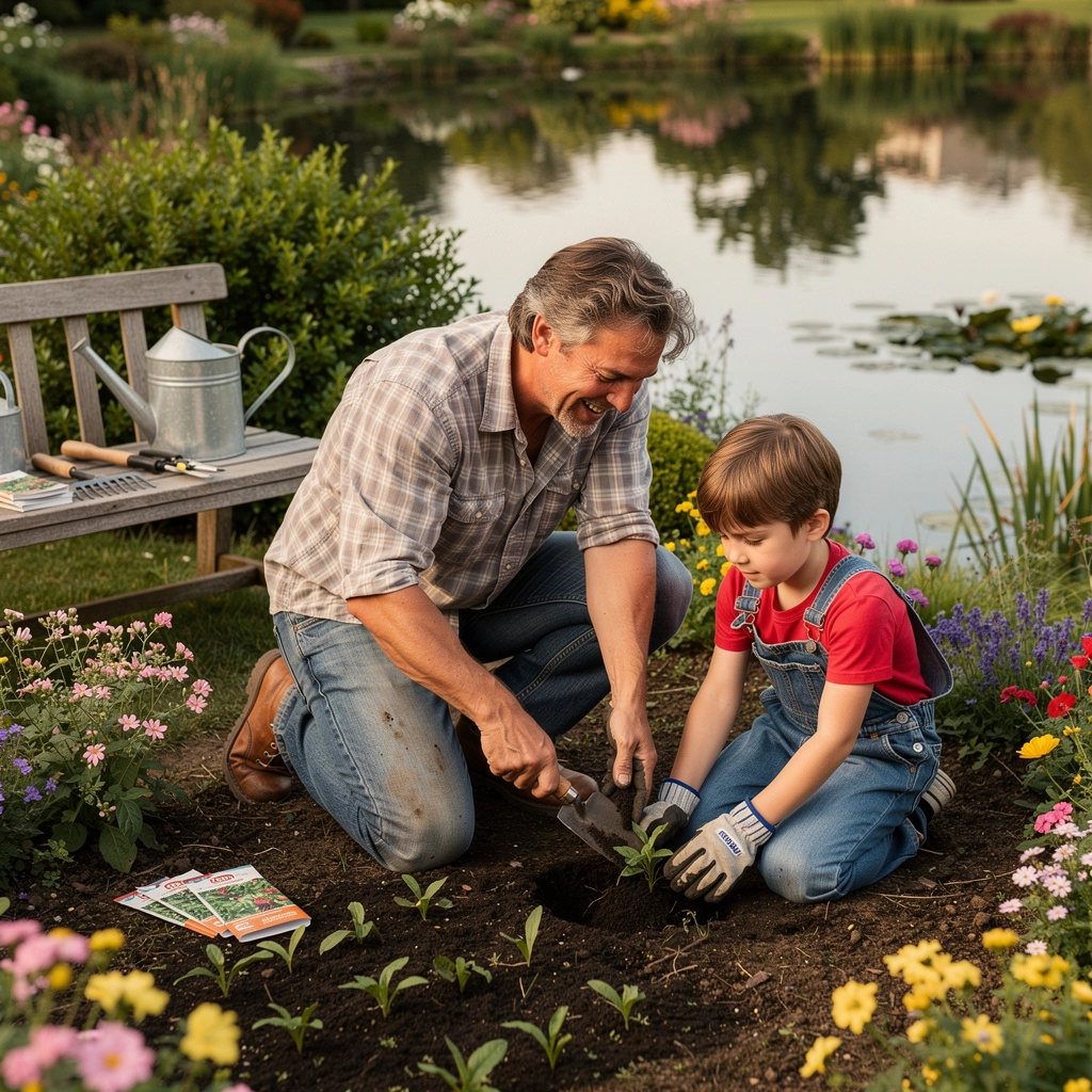 植物の成長を助ける肥料のパッケージ