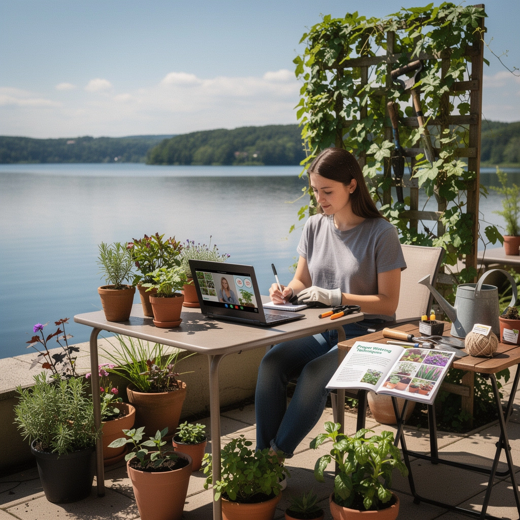庭で育てた野菜を収穫する喜びの瞬間
